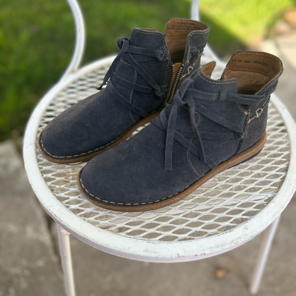 Born Dark Blue Ankle Boots